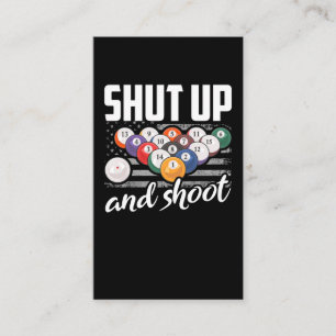 Carte De Visite Drôle Joueur Billard Citation Billiard Sarcastique