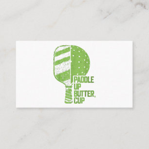 Carte De Visite Drôle Pickleball Paddle Up Butter Cup