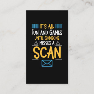 Carte De Visite Drôle Postal Worker Mailman