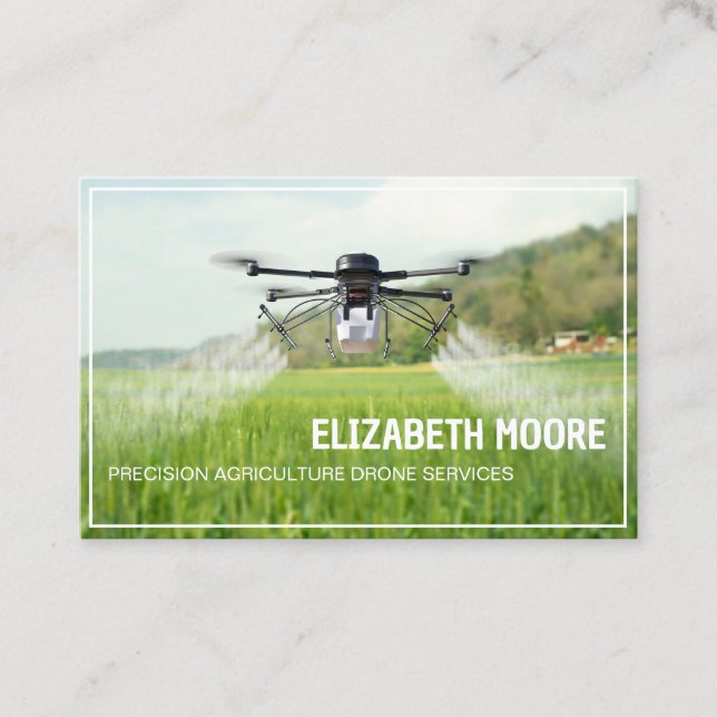 Carte De Visite Drone Agriculture Services (Devant)