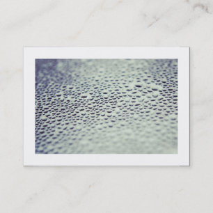 Carte De Visite Droplets d'eau sur verre 01 (frontière)