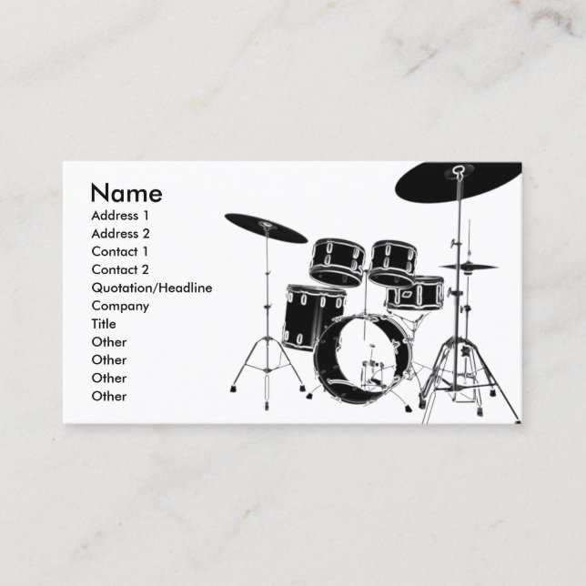 Carte De Visite drum_edge (Devant)