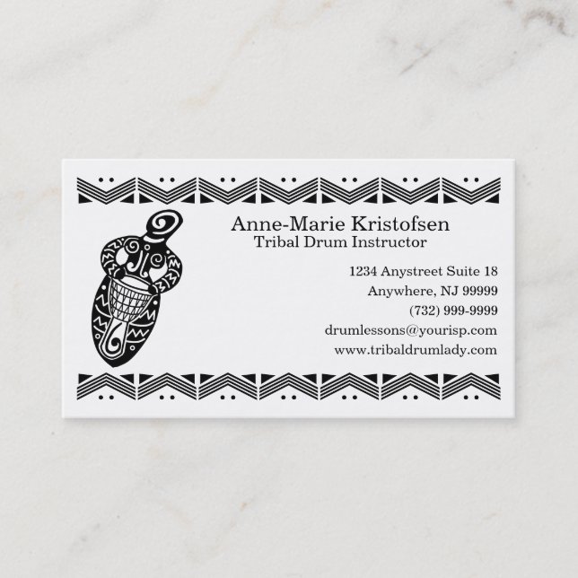 Carte De Visite Drum Goddess v.2 (Devant)