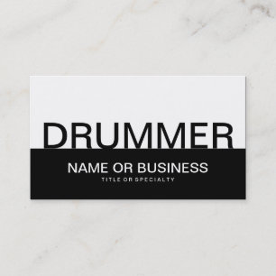 CARTE DE VISITE DRUMMER