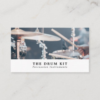 Carte De Visite Drummer, musicien professionnel