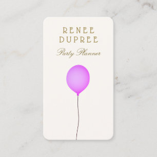 Carte de visite du ballon du planificateur de part