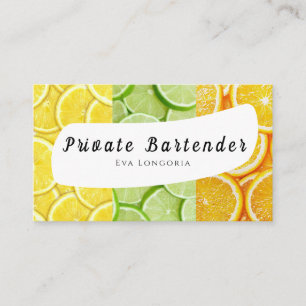 Carte de visite du barman privé