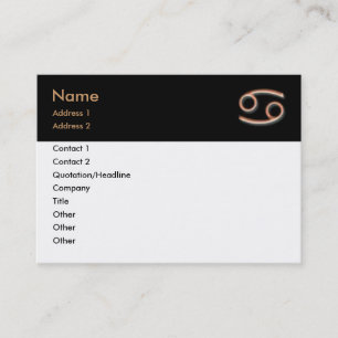 Carte de visite du cancer
