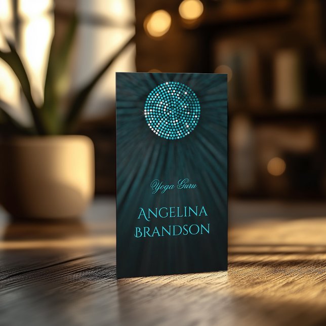 Carte de visite du cercle chatoyant de l'instructe (Perfect for business)