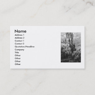 Carte de visite du château médiéval