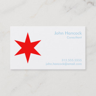 Carte de visite du Chicago Flag avec calendrier 20