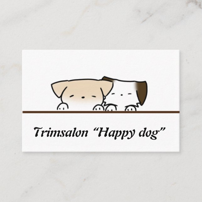 Carte de visite du chien, (Devant)