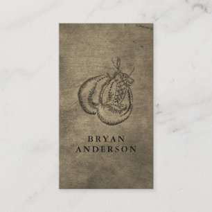 Carte de visite du club de gants de boxe