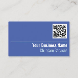 Carte de visite du code QR des services de garde d