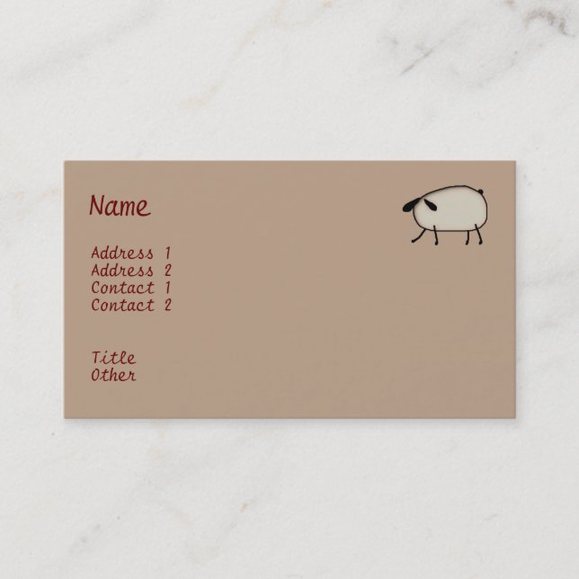 Carte de visite du coeur (Devant)