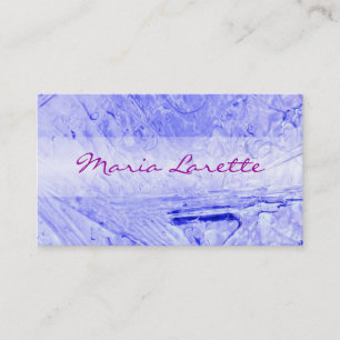 CARTE DE VISITE du concepteur de glace BLUE
