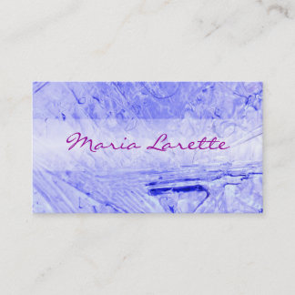 CARTE DE VISITE du concepteur de glace BLUE