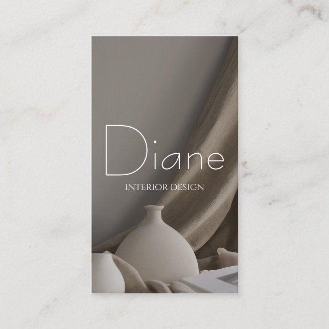 Carte de visite du concepteur d'intérieur (Devant)