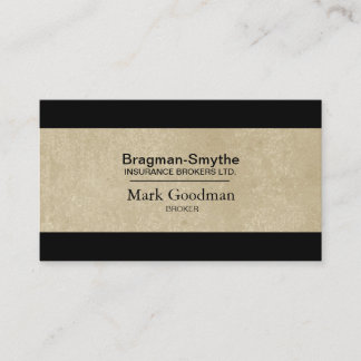 Carte de visite du courtier d'assurance - Textes s