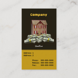 Carte de visite du courtier immobilier