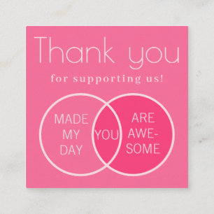 Carte de visite du diagramme de Venn