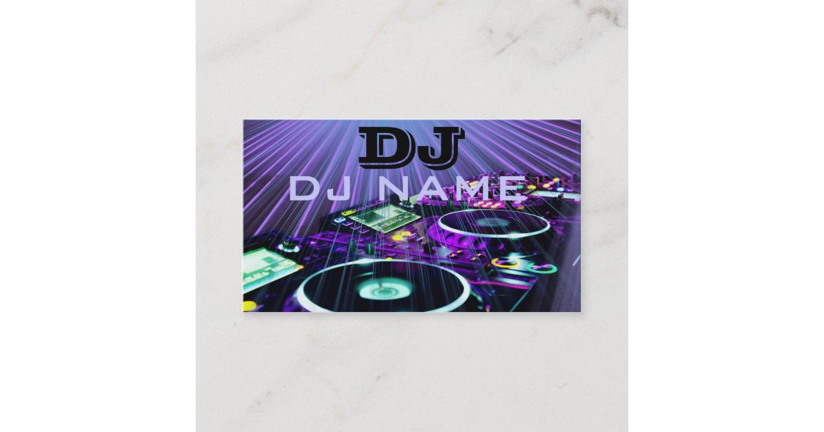 carte de visite du DJ | Zazzle.fr