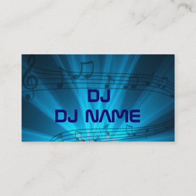 carte de visite du DJ (Devant)
