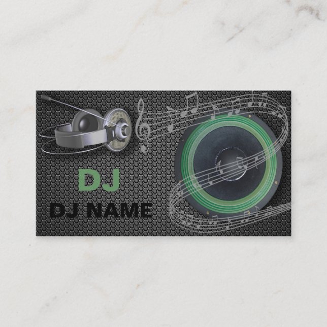carte de visite du DJ (Devant)