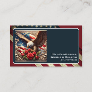 Carte de visite du drapeau américain patriotique