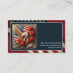 Carte de visite du drapeau américain patriotique