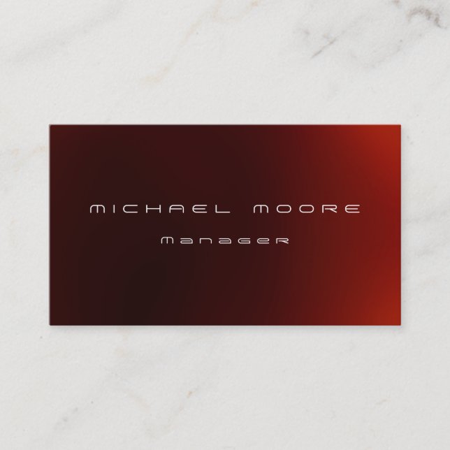 Carte de visite du gestionnaire de Motif Red Light (Devant)