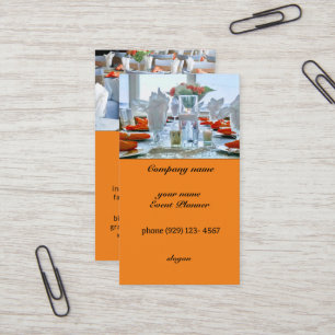 carte de visite du gestionnaire d'événements