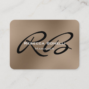 Carte de visite du gestionnaire du coin arrondi de