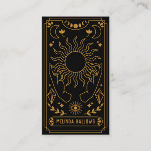 Carte de visite du lecteur de carte Tarot