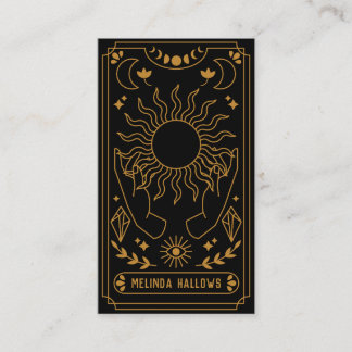 Carte de visite du lecteur de carte Tarot