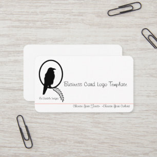Carte de visite du logo Black Crow ou Raven
