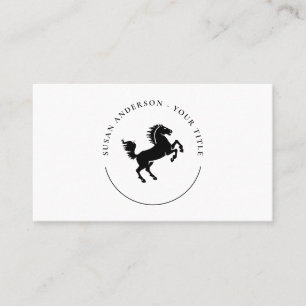 Carte de visite du logo Black Horse
