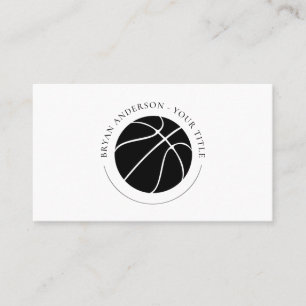 Carte de visite du logo du basket-ball