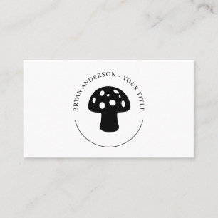 Carte de visite du logo du champignon