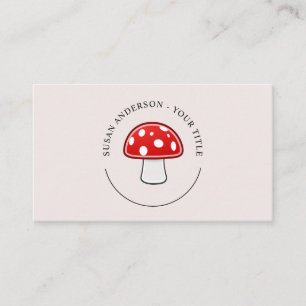 Carte de visite du logo du champignon