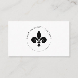 CARTE DE VISITE du logo FLEUR DE LYS
