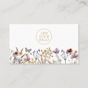 Carte de visite du logo floral