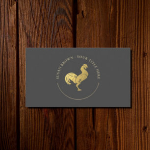 Carte de visite du logo Gold Rooster