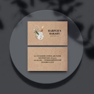 Carte de visite du logo professionnel Kraft Fresh 