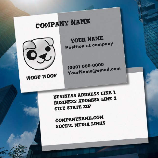 Carte de visite du logo Puppy linux (Créateur téléchargé)