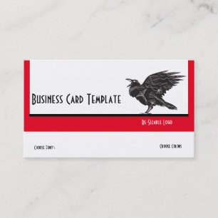 Carte de visite du logo Silhouette Black Bird Rave