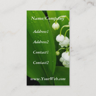 Carte de visite du muguet