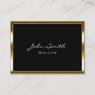 Carte de visite du musicien Gold Border de Chubby
