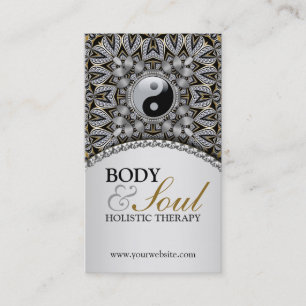 Carte de visite du nouvel âge holistique de la Boh