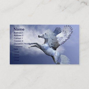 Carte de visite du Pégase blanc